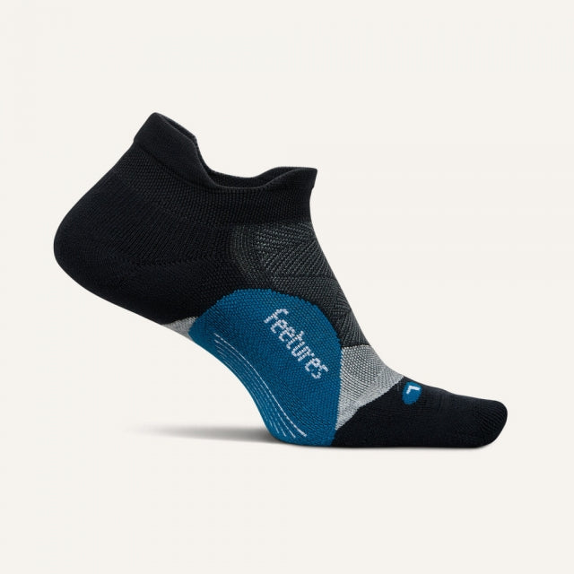 Feetures! Elite Light Cushion No Show Tab Socks 752 Black Sea
