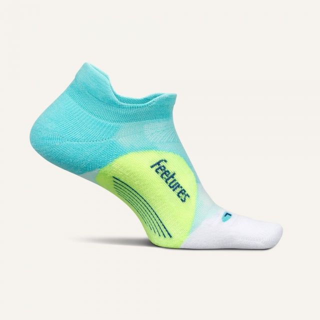 Feetures! Elite Light Cushion No Show Tab Socks 755 Aqua Surf