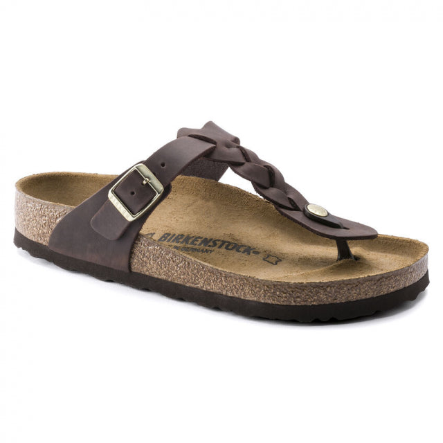Birkenstock Gizeh Oiled Leather-Reg Habana