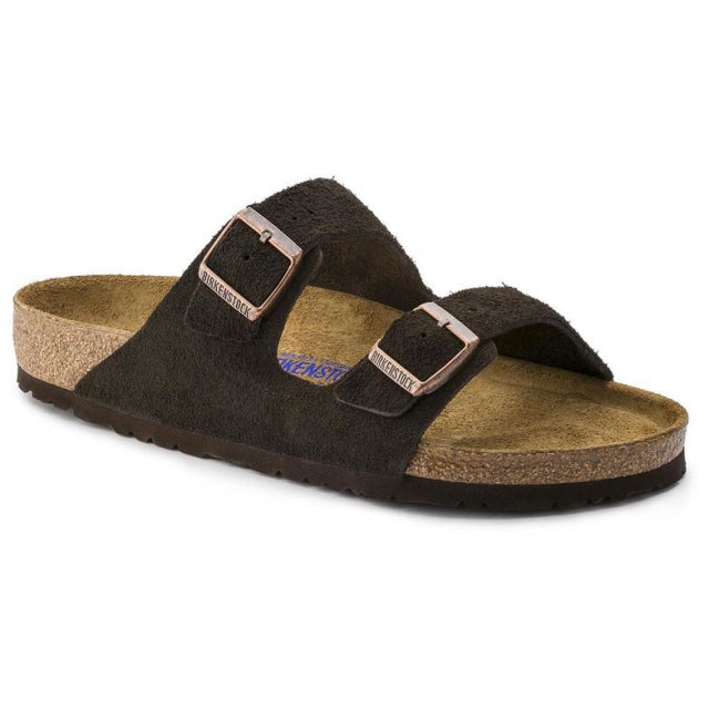 Birkenstock Arizona Soft Footbed Suede Leather - Narrow Mocha: