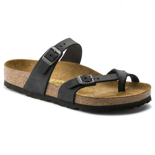 Birkenstock Mayari Oiled Leather - Regular Black: