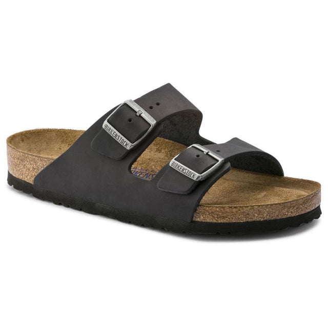 Birkenstock Arizona Soft Footbed Oiled Leather - Regular Black