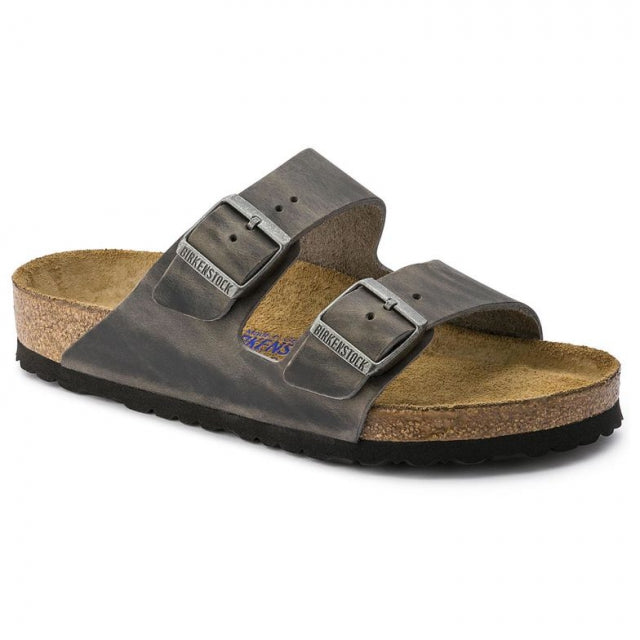 Birkenstock Arizona Soft Footbed Oiled Leather - Regular Iron