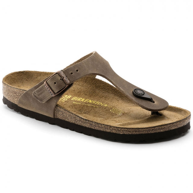 Birkenstock Gizeh Oiled Leather-Reg Tobacco