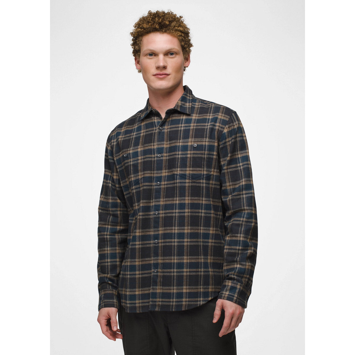 Prana Men's Dolberg Flannel Shirt Stormy Night