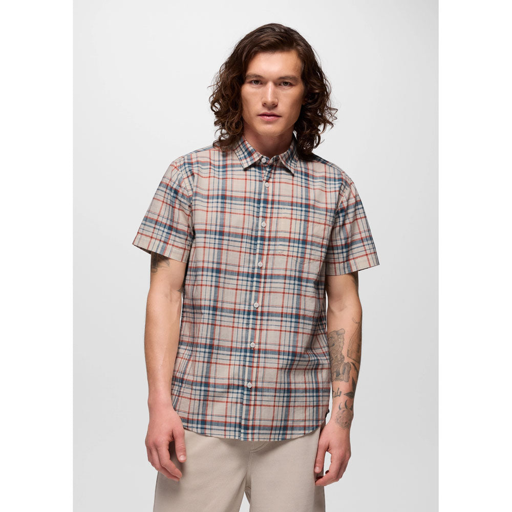 Prana Mens Groveland Shirt - Standard Soft White