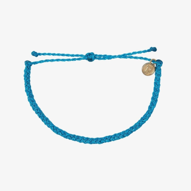 Pura Vida Mini Braided Multi - Neon Blue