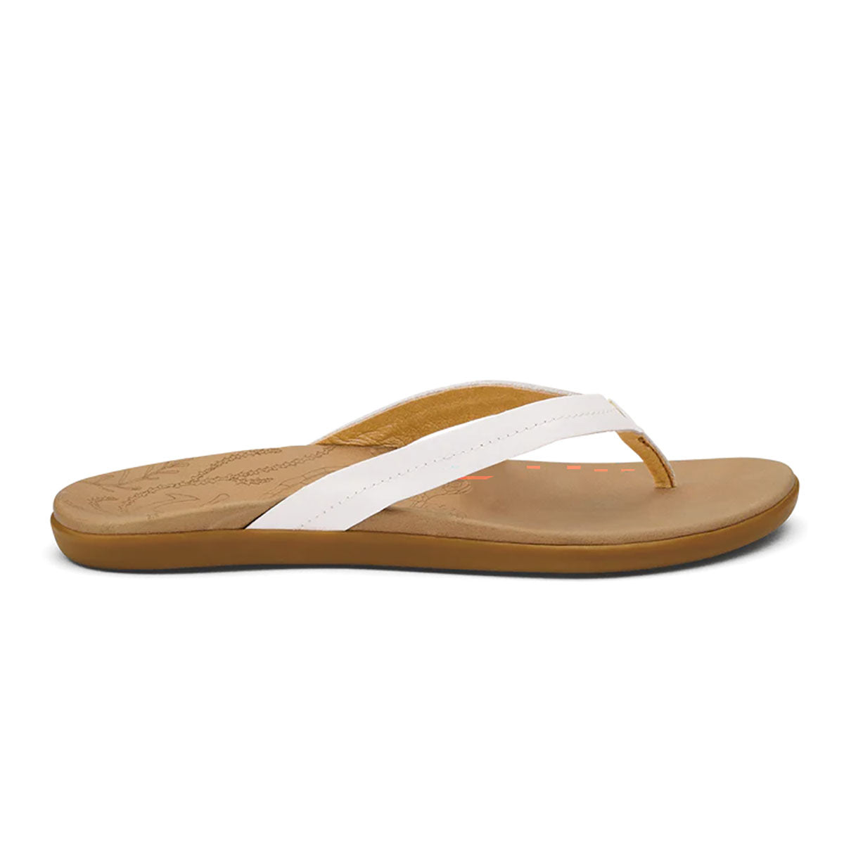 OluKai Womens Honu Bright White/Golden Sand