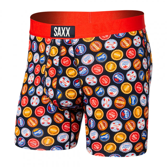 Saxx Underwear Co. Men&#39;s Ultra Boxer Brief BOM Beers of the World-Multi