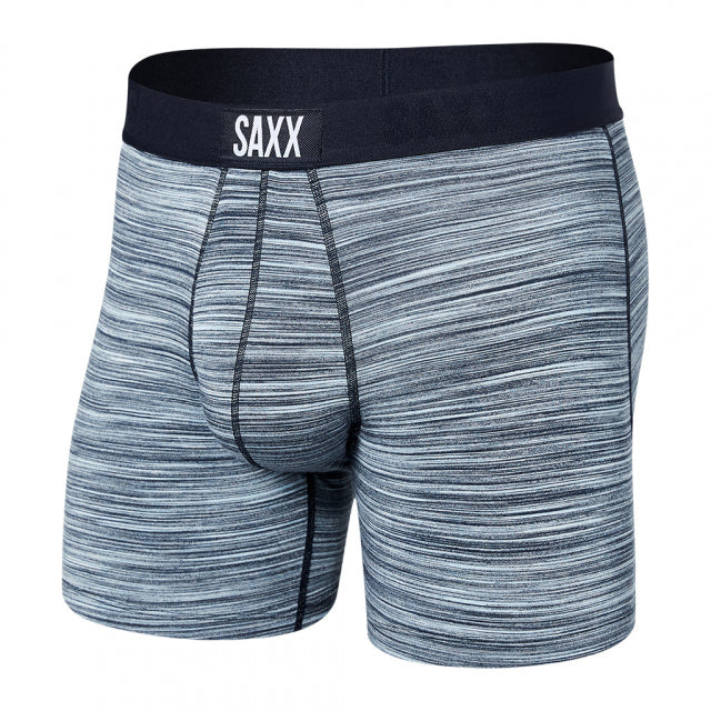Saxx Underwear Mens Vibe Boxer Brief paceDye Heather-Blue / S