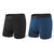 Saxx Underwear Co. M Daytripper BB FLY 2pk BRB Black/City Blue Heather