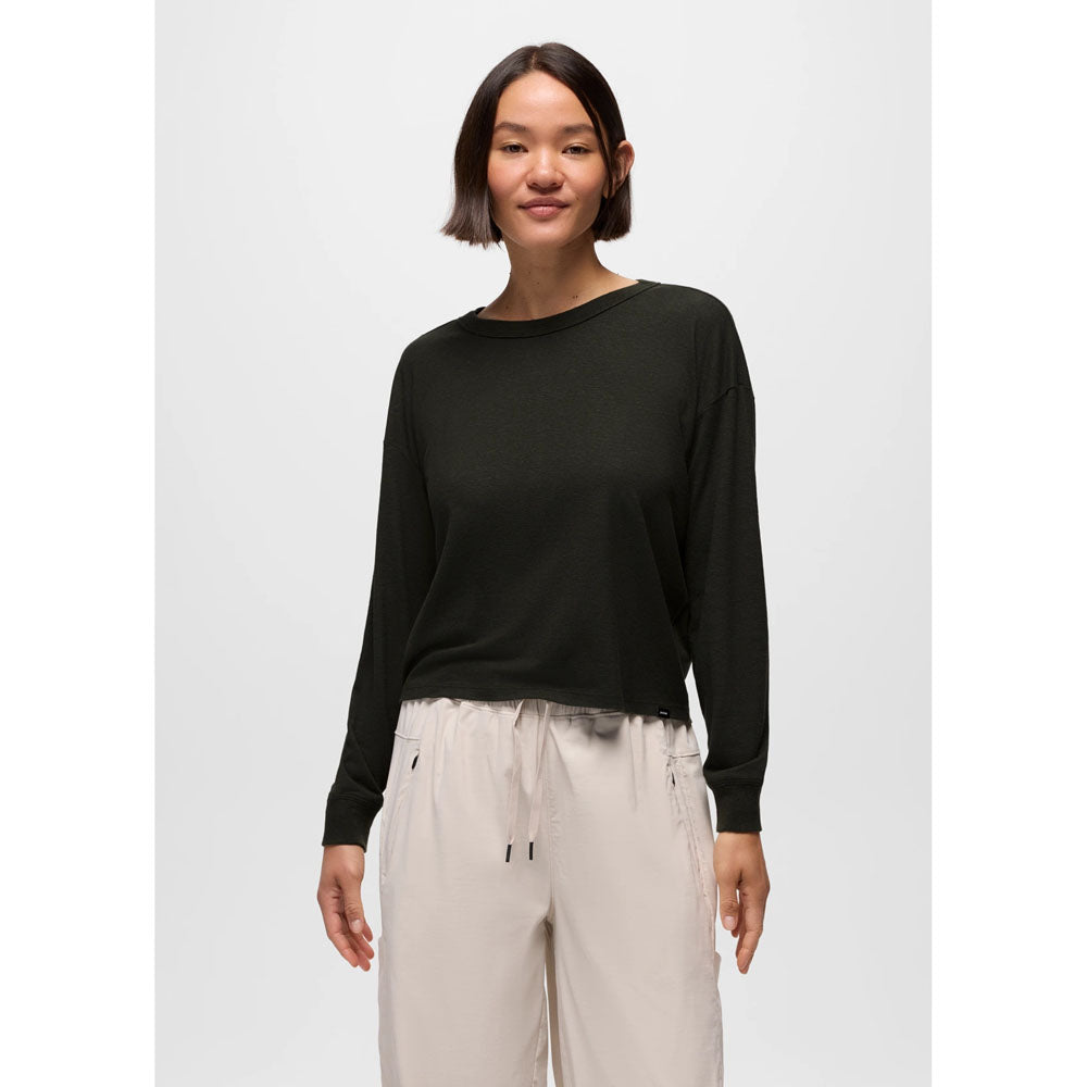 Prana Womens Cozy Up Long Sleeve Crew Nori