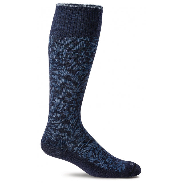 Sockwell Women&#39;s Damask Graduated Compression Socks 600 NAVY