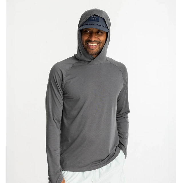 Free Fly Apparel Men&#39;s Elevate Hoodie 327 Smoke