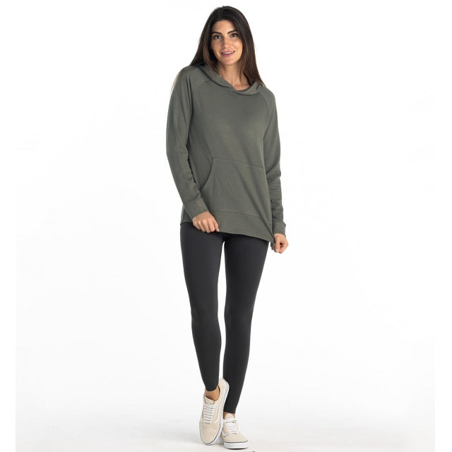 Free Fly Apparel Womens Bamboo Lightweight Fleece Hoodie 555 Tea