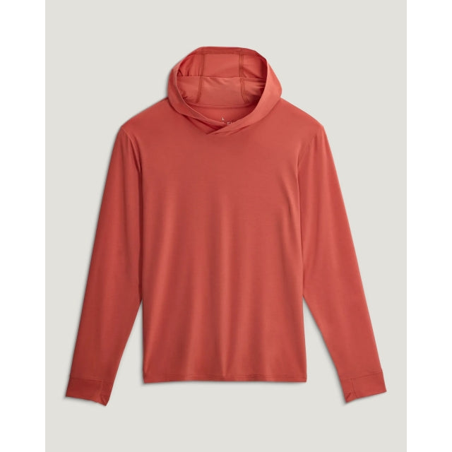 Free Fly Apparel Mens Elevate Lightweight Hoodie 613 Red Clay