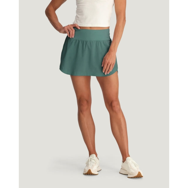 Free Fly Apparel Womens Bamboo-Lined Active Breeze Skort - 13 535 Sea Pine