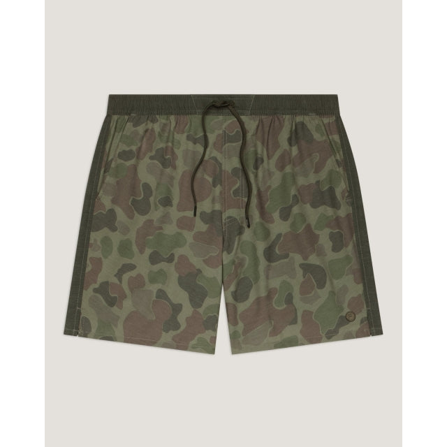 Free Fly Apparel Mens Palmera Trunk 16 P004 Vintage Camo Oil Green