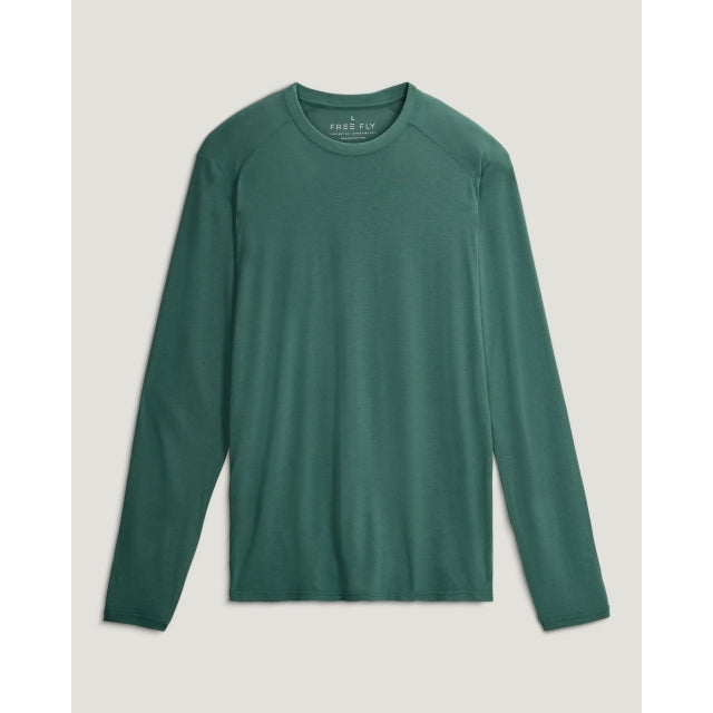 Free Fly Apparel Mens Bamboo Lightweight Long Sleeve 535 Sea Pine