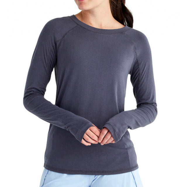 Free Fly Apparel Women&#39;s Bamboo Midweight Long Sleeve 324 Abyss