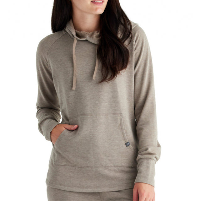 Free Fly Apparel Women&#39;s Bamboo Fleece Pullover Hoody 018 Heather Oat