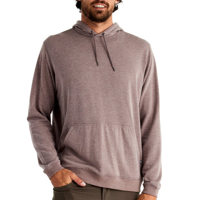 Free Fly Apparel Men&#39;s Bamboo Fleece Pullover Hoody 622 Heather Mustang