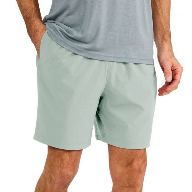 Free Fly Apparel Men&#39;s Lined Breeze Short - 7.5&quot; 505 Green Haze