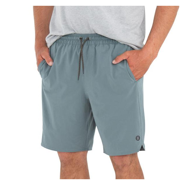 Free Fly Apparel Men&#39;s Lined Swell Short - 8&quot; 101 Blue Current