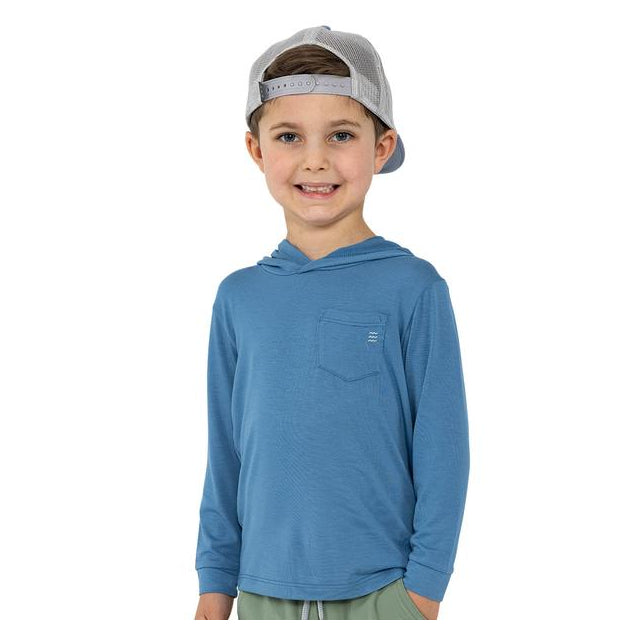 Free Fly Apparel Toddler Bamboo Shade Hoody Atlantic Blue