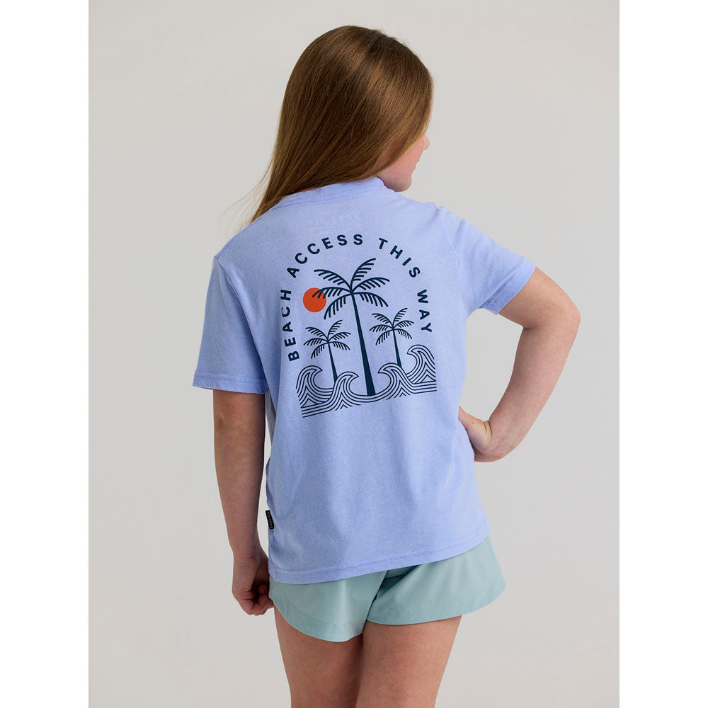 Free Fly Apparel Youth Beach Access Tee Heather Lavender