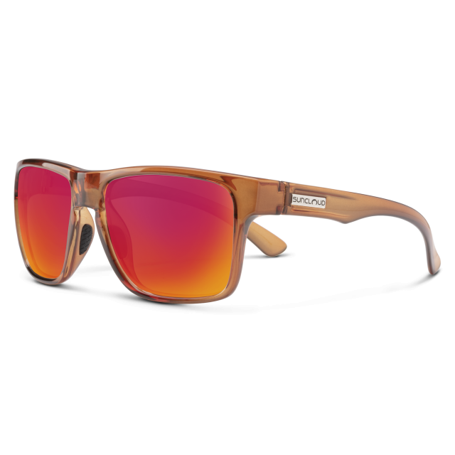 Suncloud Rambler Sunglasses (Medium Fit) Crystal Amber/Polar Red Mir