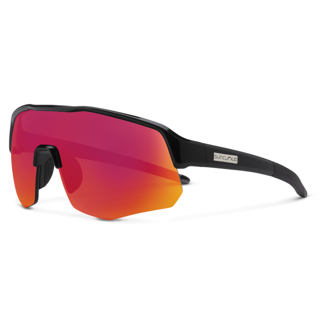 Suncloud Cadence Black | Polar Red Mirror