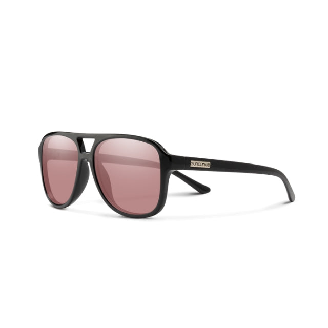Suncloud Sandy Black | Polar Low Light Rose