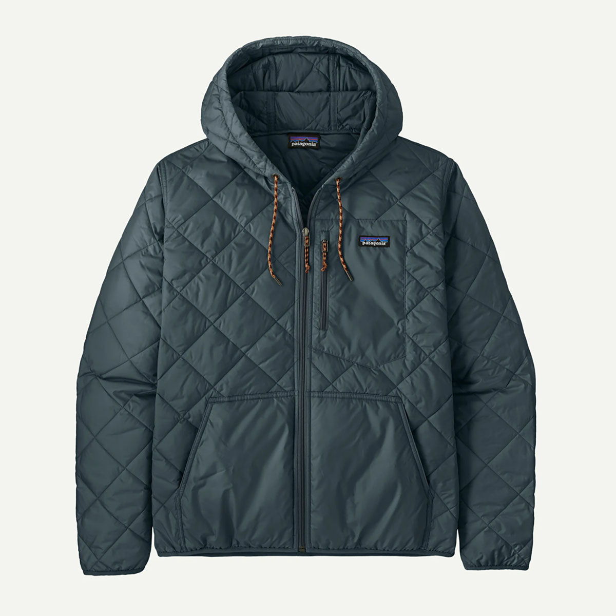Patagonia Mens Diamond Quilted Bomber Hoody Summit Blue