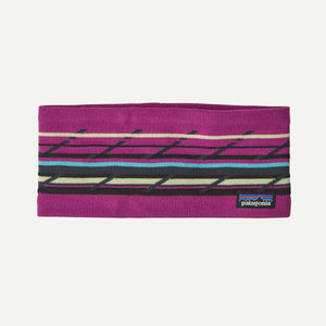Patagonia Powder Town Headband Mountain Minded Geo: Amaranth Pink