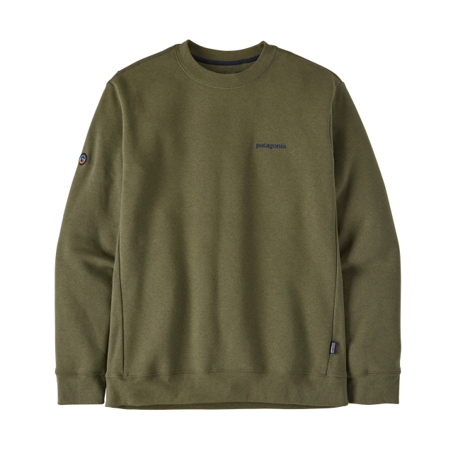 Patagonia Men&#39;s Fitz Roy Icon Uprisal Crew Sweatshirt WYGN Wyoming Green