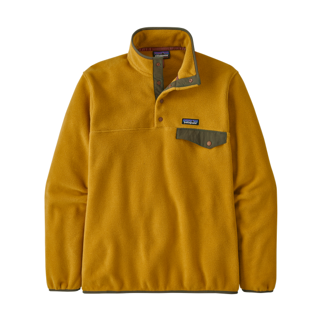 Patagonia Men&#39;s Lightweight Synchilla Snap-T Fleece Pullover CGLD Cabin Gold