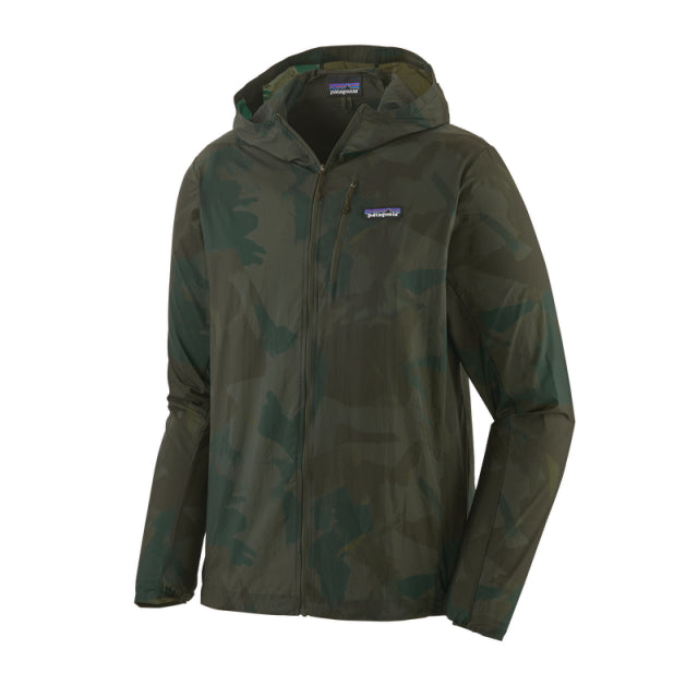 Patagonia Men&#39;s Houdini Jacket PFBG Painted Fields Big/Crop Green