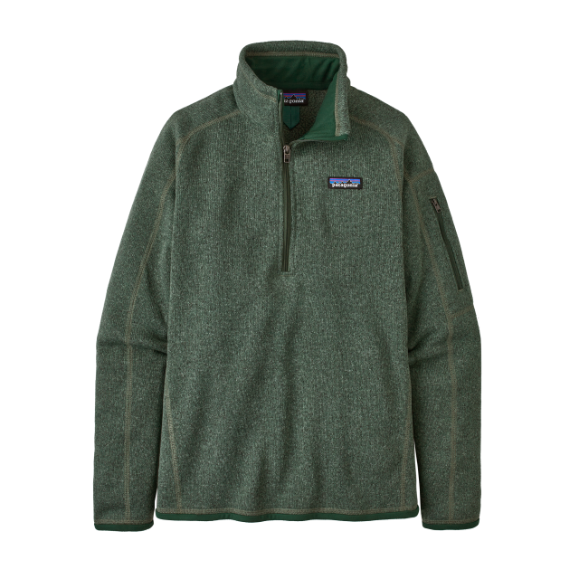 Patagonia Womens Better Sweater 1/4 Zip Hemlock Green