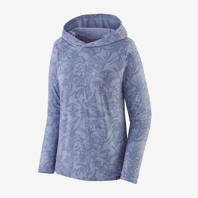 Patagonia Women&#39;s Capilene Cool Daily Hoody MFCU	Monkey Flower: Light Current Blue