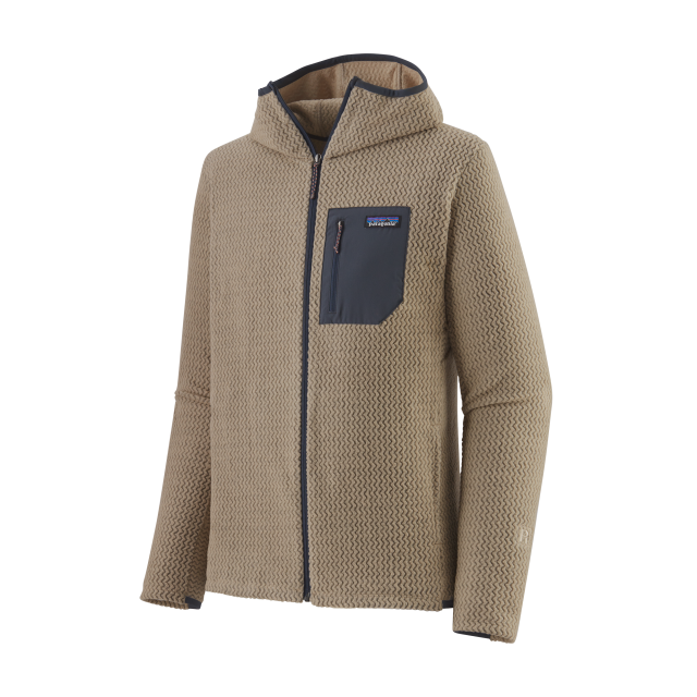 Patagonia Men&#39;s R1 Air Full-Zip Hoody ORTN Oar Tan