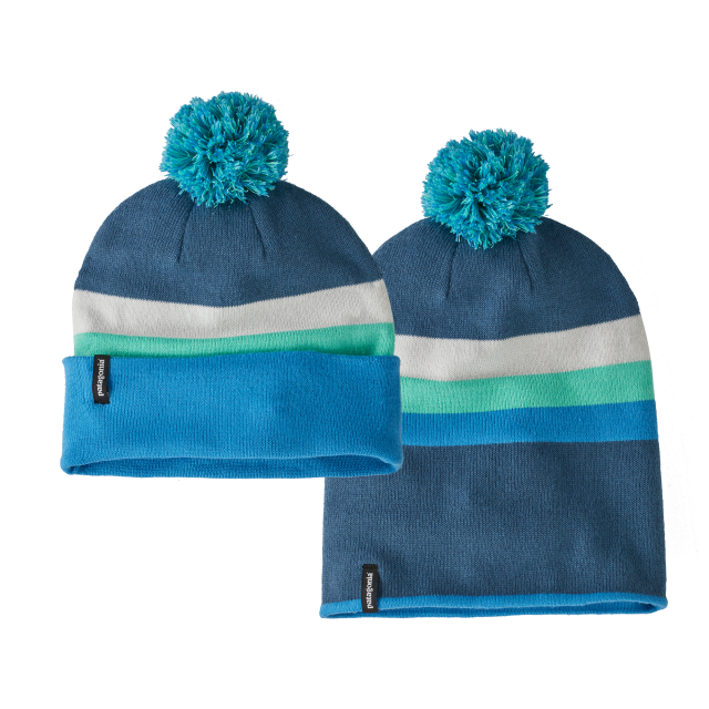 Patagonia LW Powder Town Beanie SSWE Sierra Sunset: Wavy Blue