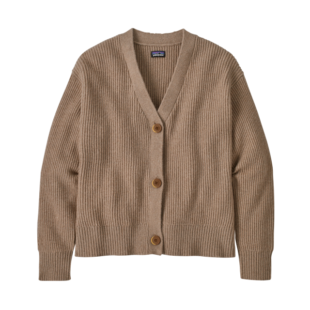 Patagonia Women&#39;s Recycled Wool-Blend Cardigan ELKH El Cap Khaki