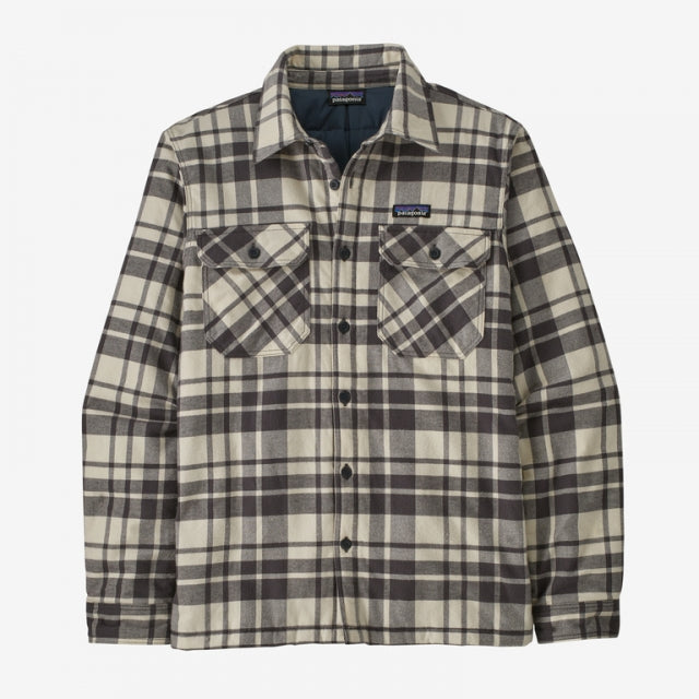 Patagonia Men&#39;s Insulated Organic Cotton Midweight Fjord Flannel Shirt Ice Caps: Smolder Blue