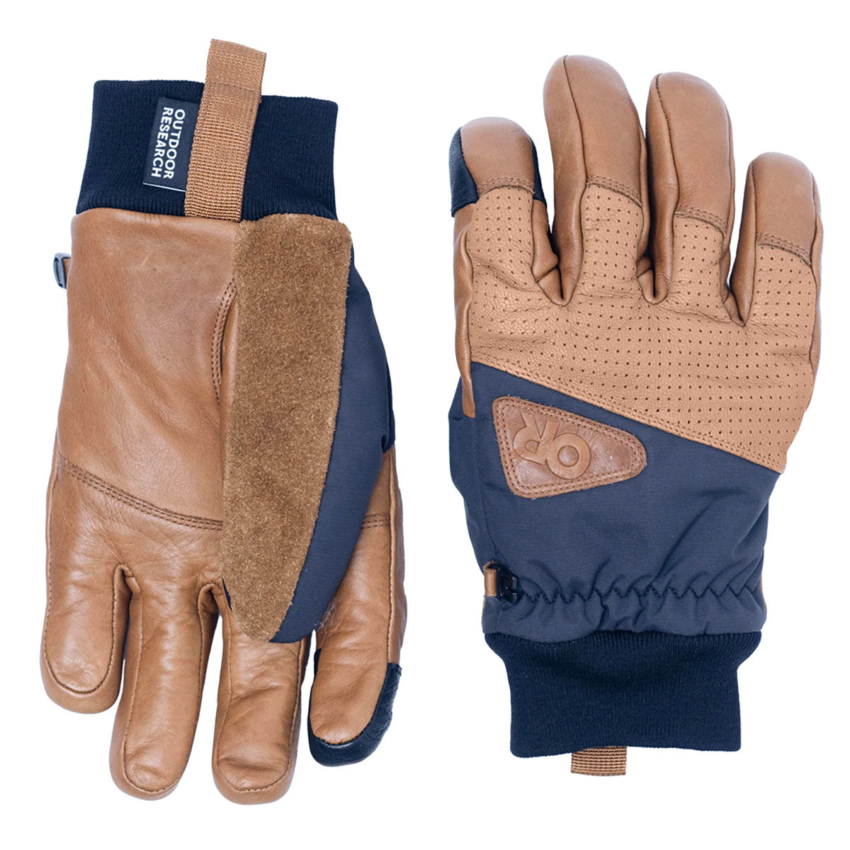 Outdoor Research Snowcrew Leather Gloves Dark Natural/Black