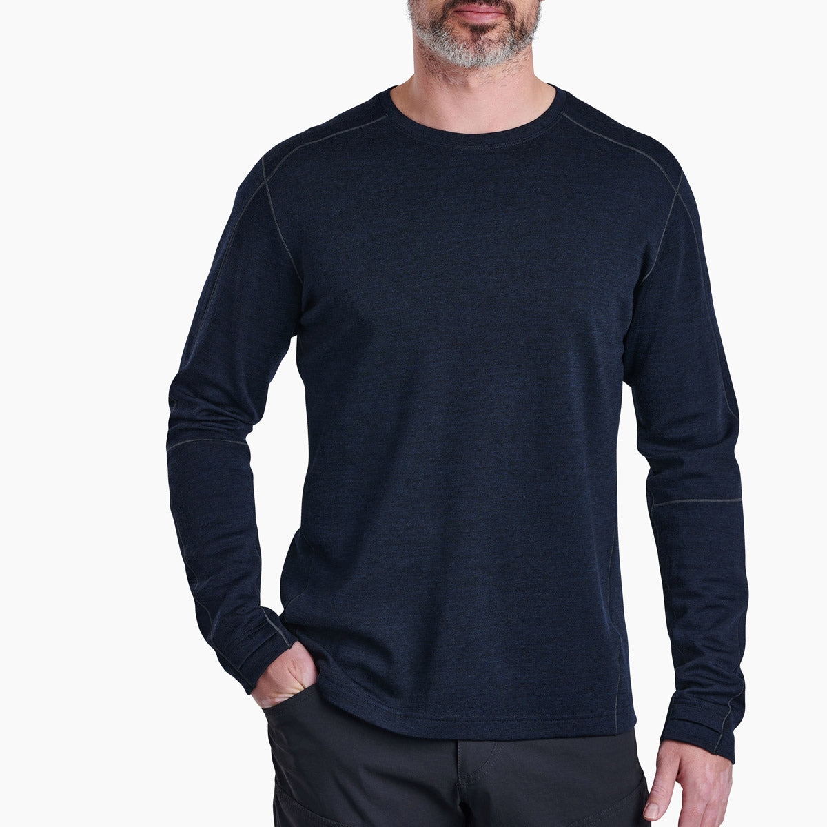 Kuhl Men&#39;s Invigoratr Merino Crew Pirate Blue