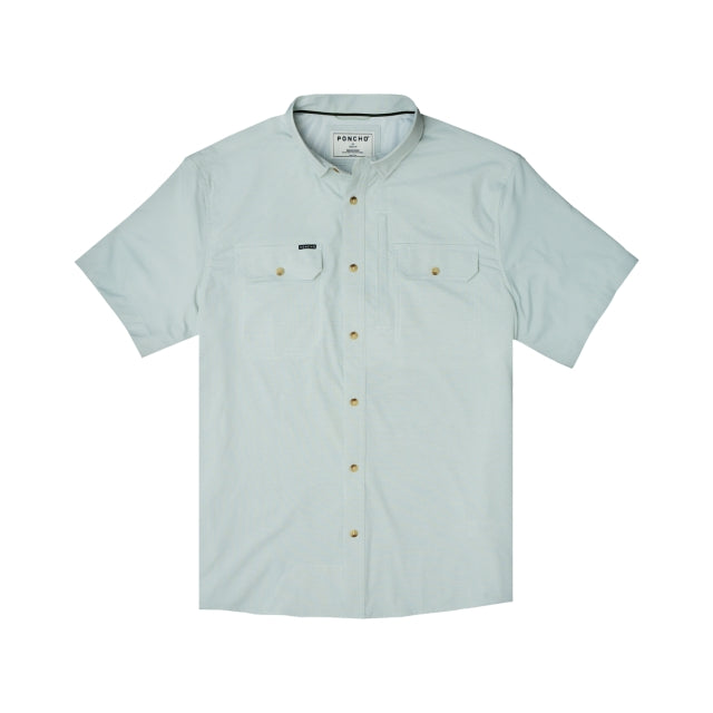 Poncho M The Carolina Rig Turf Green Microcheck
