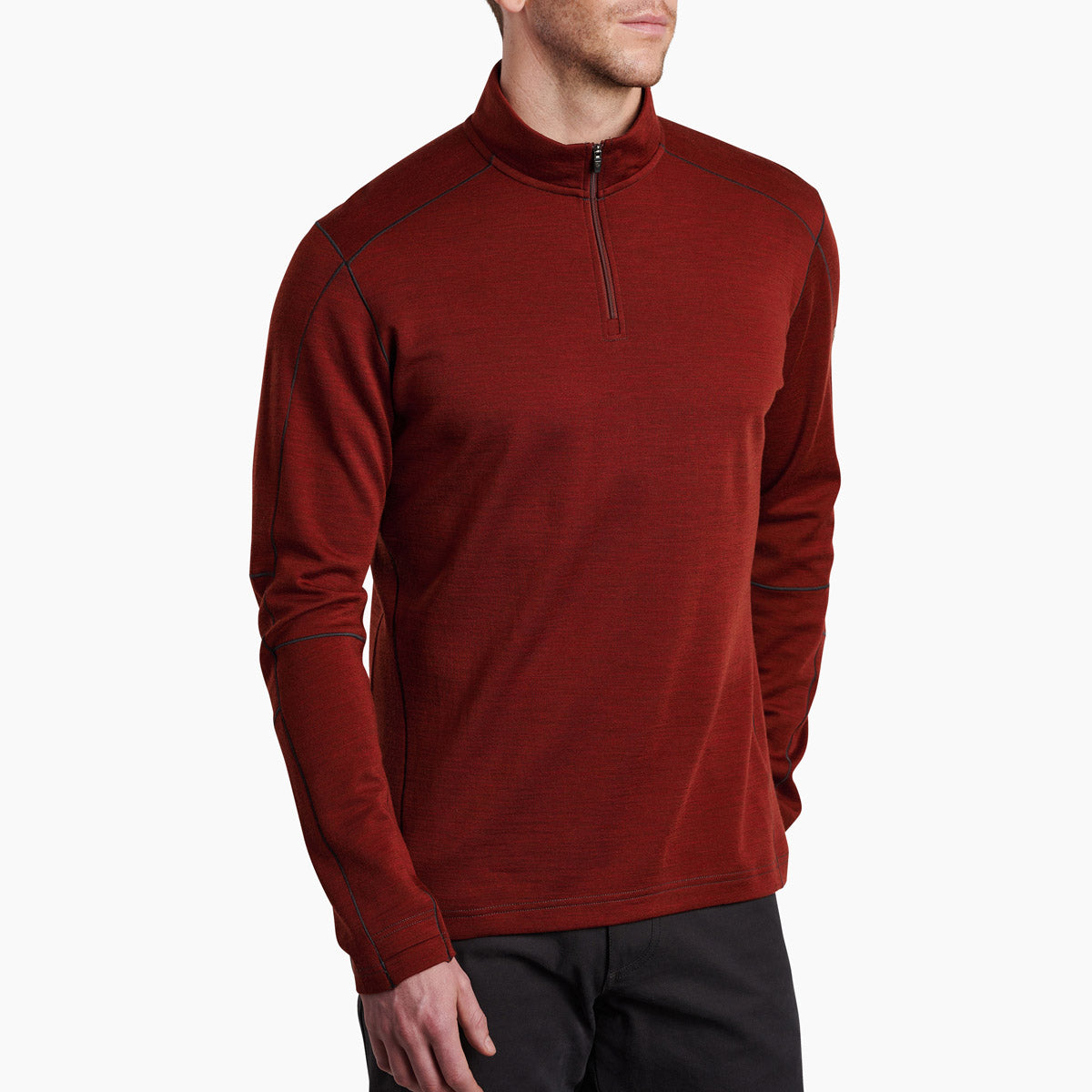 Kuhl Men&#39;s Invigoratr Merino 1/4 Zip Cayenne