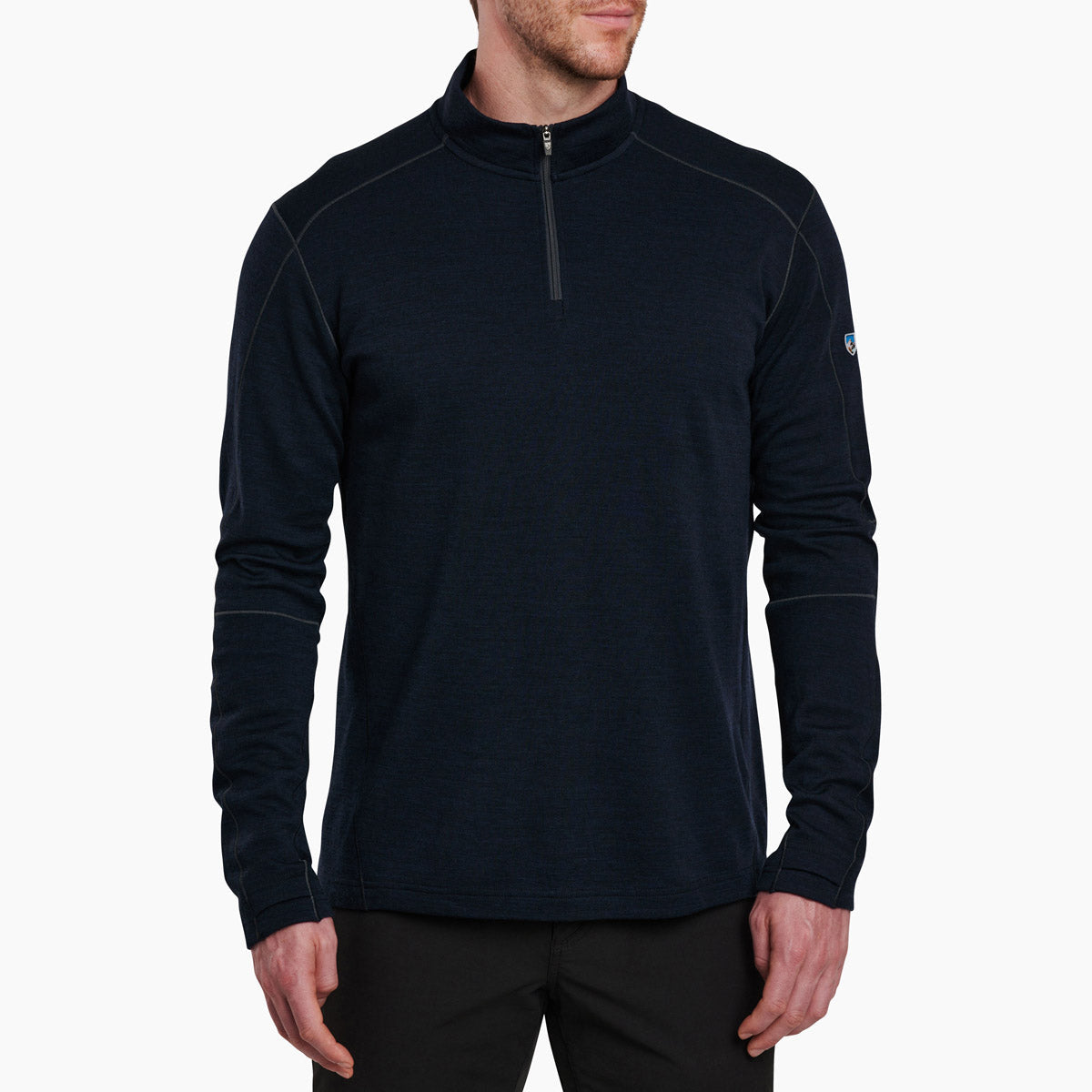 Kuhl Men&#39;s Invigoratr Merino 1/4 Zip Pirate Blue