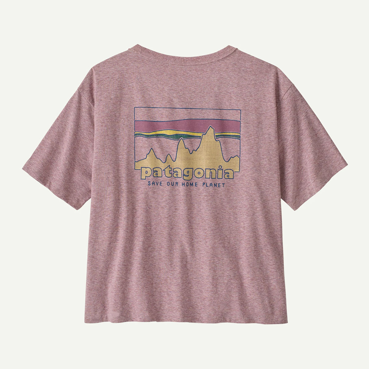 Patagonia Womens 73 Skyline Easy Cut Responsibili-Tee Quiet Violet